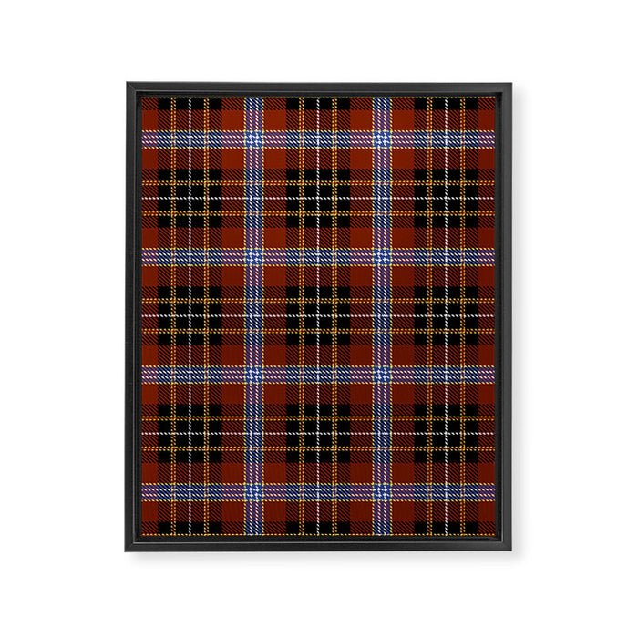 midge's tartan 4 Framed Canvas Print Gallery Image 1