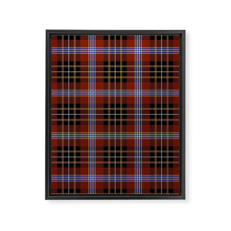 midge's tartan 4 Framed Canvas Print Gallery Image 8
