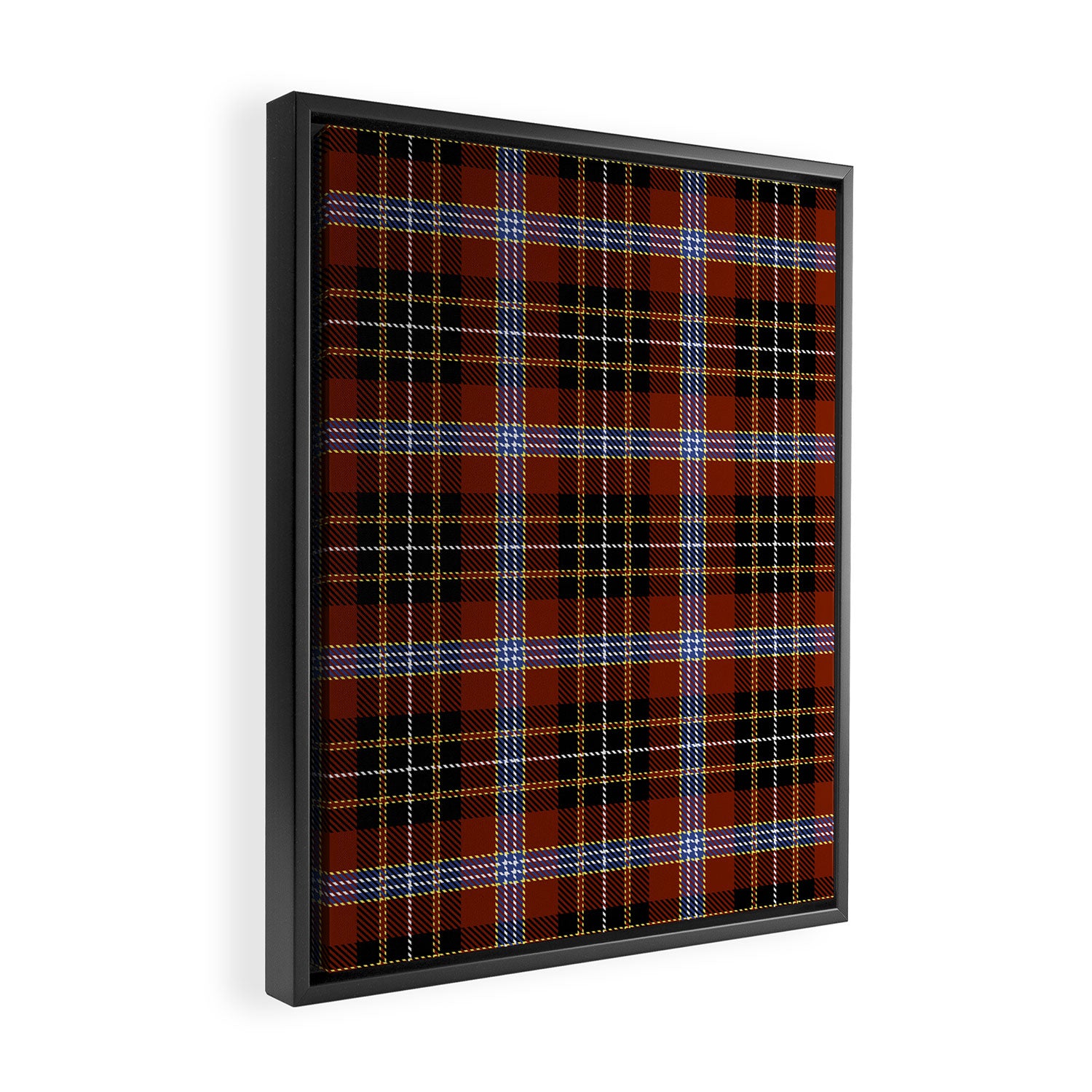 midge's tartan 4 Framed Canvas Print Gallery Image 2