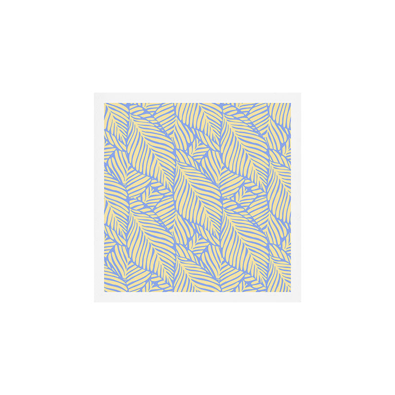 palms in yellow periwinkle Art Print Gallery Image 1