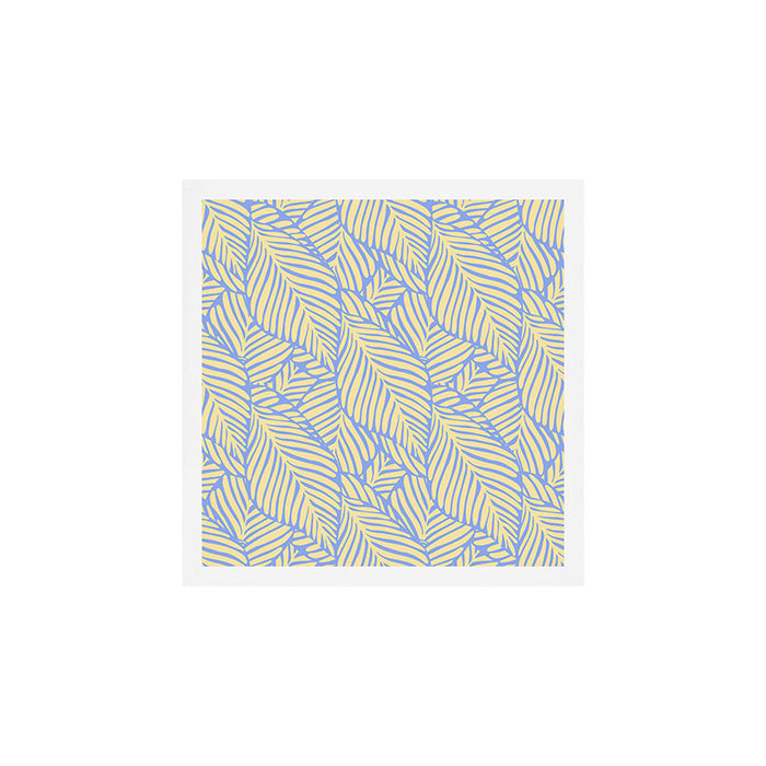 palms in yellow periwinkle Art Print Gallery Image 1
