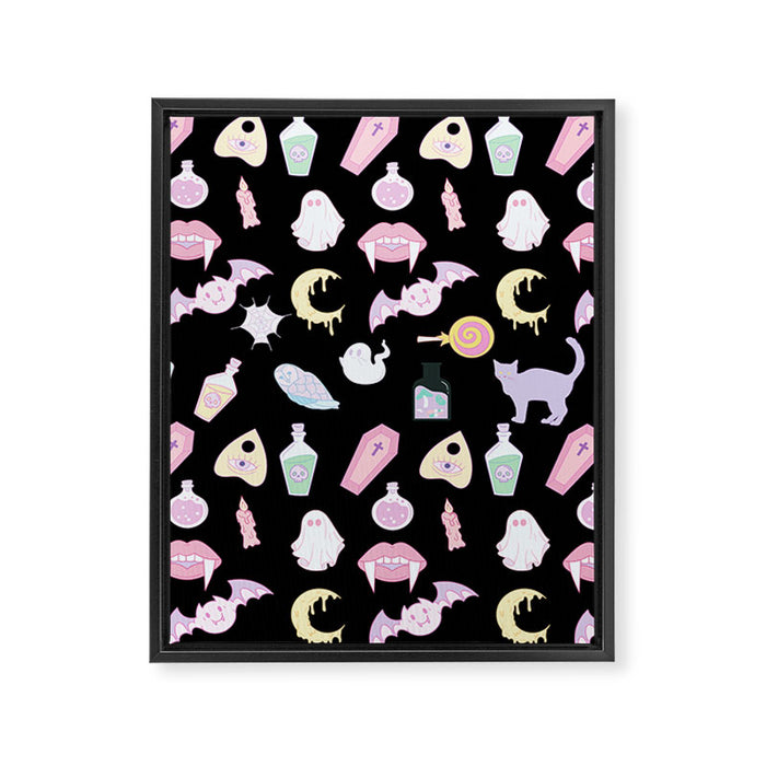 Pastel Goth Framed Canvas Print Gallery Image 1
