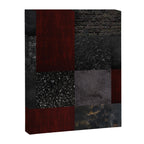 Patchwork (Burgundy and Black) Canvas Print Gallery Image 8