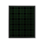 Plaid (Dark green) Framed Canvas Print Gallery Image 8