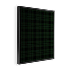Plaid (Dark green) Framed Canvas Print Gallery Image 2