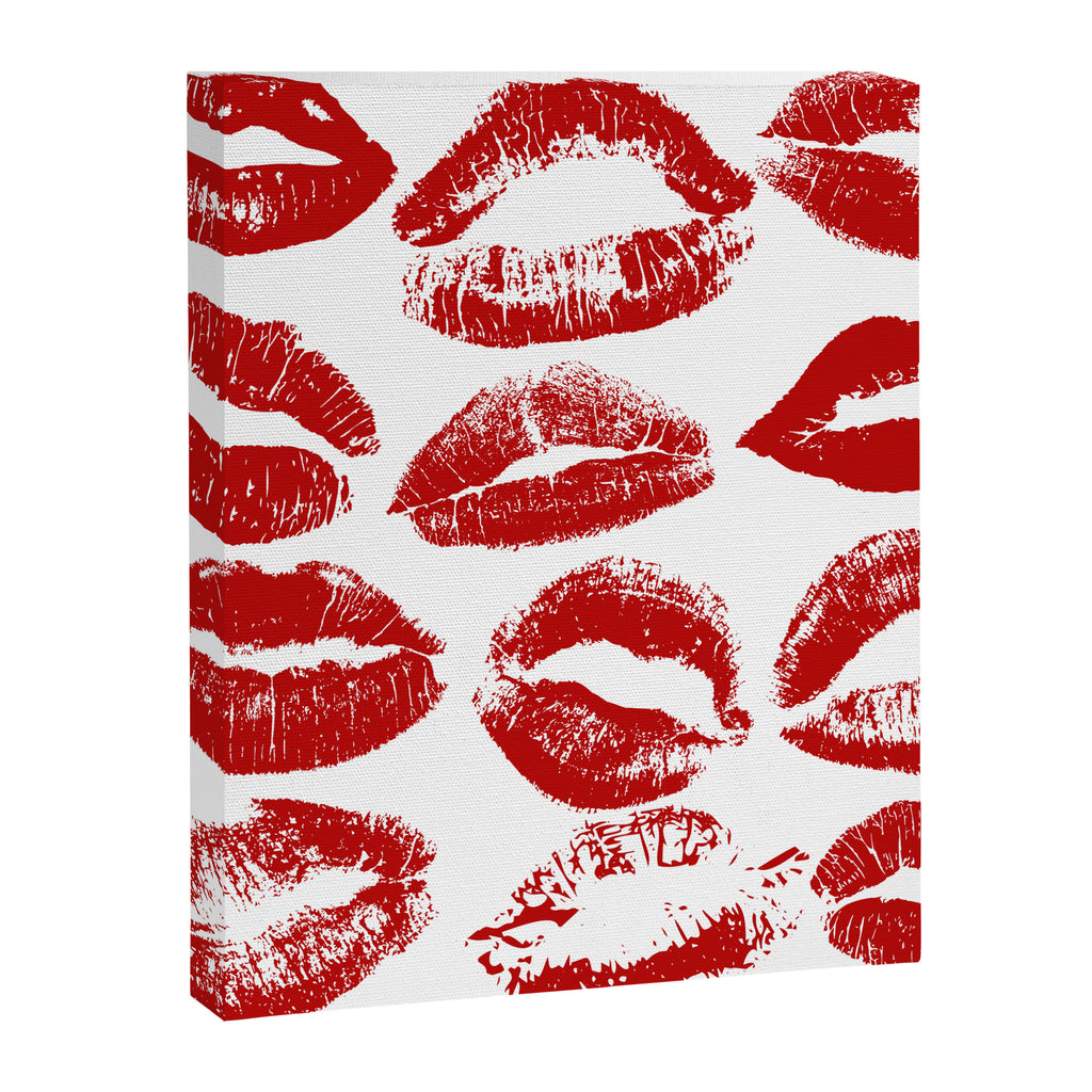 red lipstick kisses Canvas Print Gallery Image 8