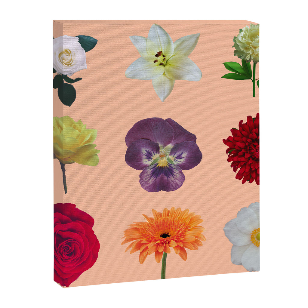 sunshine orange flower collage Canvas Print Gallery Image 8