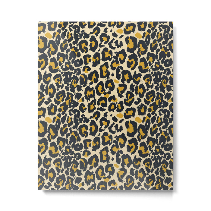 tan 00s leopard Metal Print Gallery Image 1