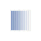 vertical stripes- light blue and white Art Print Gallery Image 1