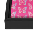 y2k pop super butterfly pink Framed Canvas Print Gallery Image 3