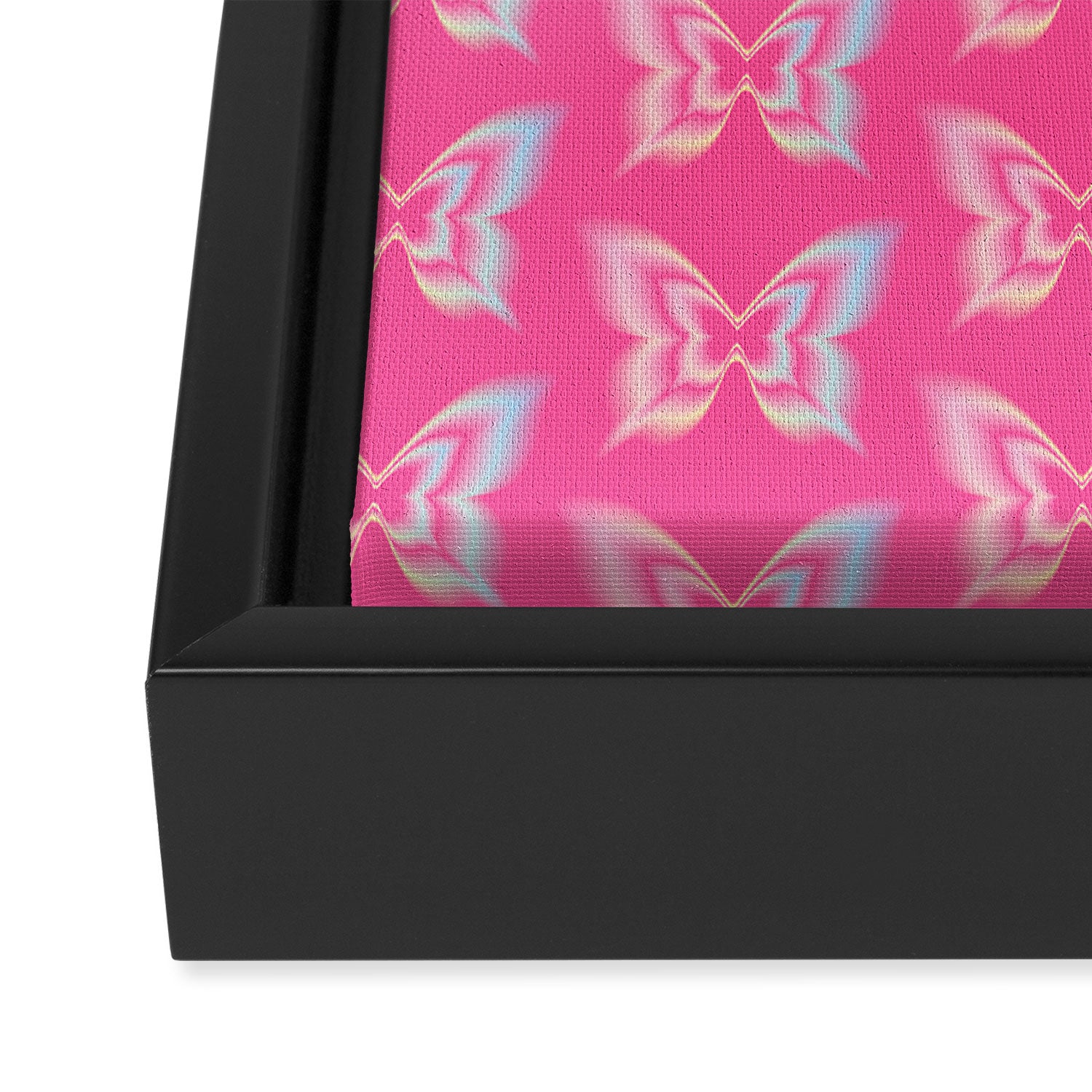 y2k pop super butterfly pink Framed Canvas Print Gallery Image 3