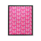 y2k pop super butterfly pink Framed Canvas Print Gallery Image 6