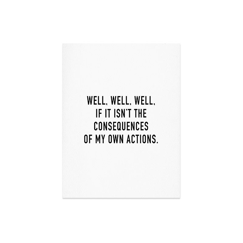 Consequences Art Print – Society6