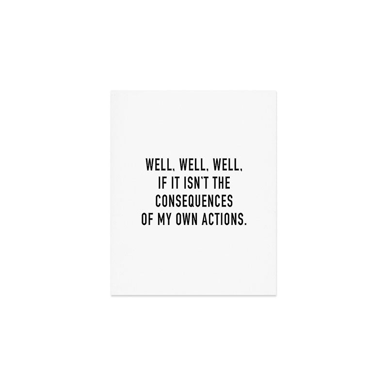 Consequences Art Print Gallery Image 1