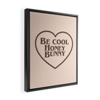 Be Cool, Funny Quote Framed Canvas Print Gallery Image 2