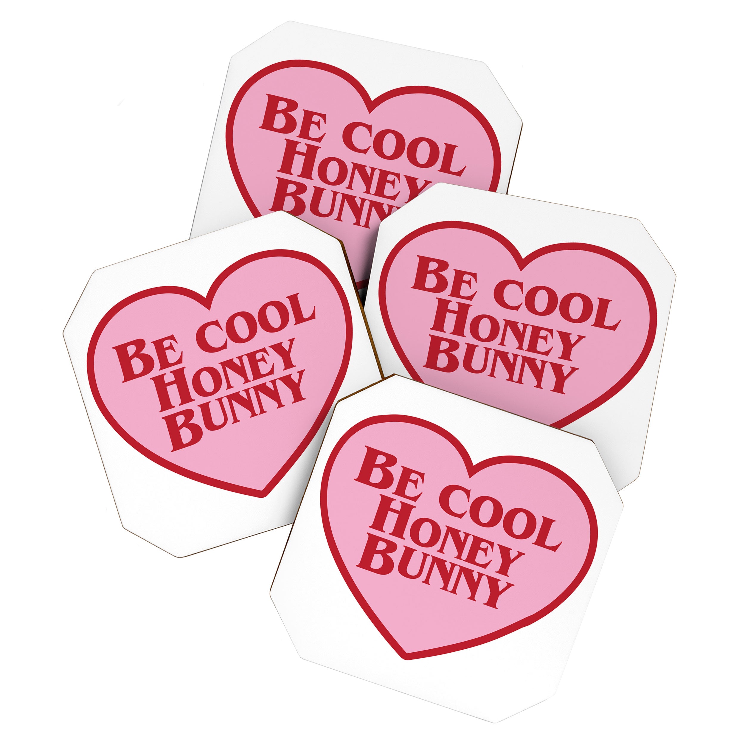 Be Cool Honey Bunny, Funny Saying Coaster Gallery Image 1