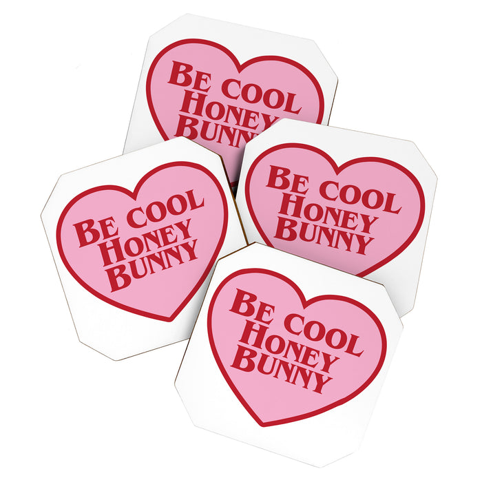 Be Cool Honey Bunny, Funny Saying Coaster Gallery Image 1