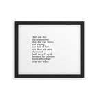 And one day she discovered that she was fierce Framed Art Print Gallery Image 6