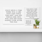 Once upon a time she said fuck this Canvas Print Gallery Image 3