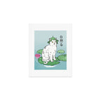 Lotus Cat Art Print Gallery Image 1