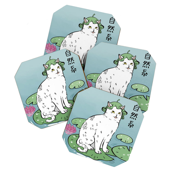 Lotus Cat Coaster Gallery Image 1
