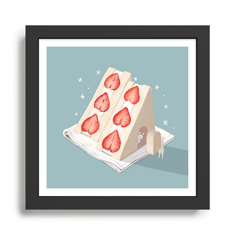 Strawberry Sandwiches Framed Art Print Gallery Image 1