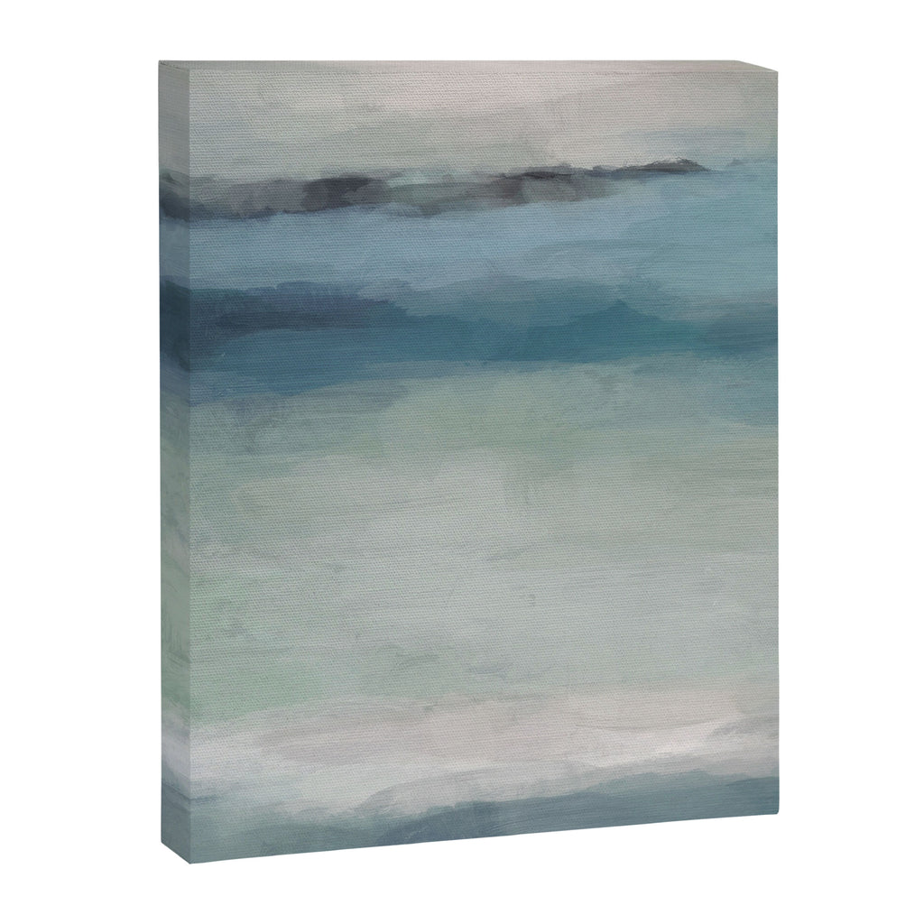 Dragons Teeth Maui - Abstract Painting, Light Blue, Teal, Sage Green Prints Modern Wall Art Canvas Print Gallery Image 3