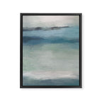 Dragons Teeth Maui - Abstract Painting, Light Blue, Teal, Sage Green Prints Modern Wall Art Framed Canvas Print Gallery Image 3