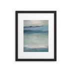 Dragons Teeth Maui - Abstract Painting, Light Blue, Teal, Sage Green Prints Modern Wall Art Framed Art Print Gallery Image 5