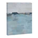 Almost Home - Navy & Baby Blue Abstract Ocean Nature Art Coastal Painting Canvas Print Gallery Image 6