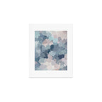 Beautiful Breeze II - Mint Aqua Navy Indigo Blue Blush Pink Abstract Nature Ocean Painting Art Print Art Print Gallery Image 1