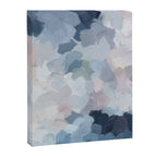 Final Flourishing - Navy Indigo Gray Blue Blush Pink Lavender Abstract Floral Spring Wall Art Canvas Print Gallery Image 6