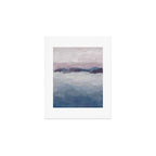 Oceans Away - Plum Purple Lavender Blue Abstract Painting Waves Cloud Horizon Modern Art Art Print Gallery Image 1