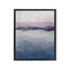 Oceans Away - Plum Purple Lavender Blue Abstract Painting Waves Cloud Horizon Modern Art Framed Canvas Print Gallery Image 6