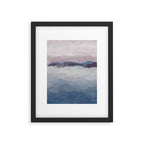 Oceans Away - Plum Purple Lavender Blue Abstract Painting Waves Cloud Horizon Modern Art Framed Art Print Gallery Image 5