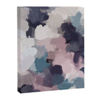 Picking Blackberries - Teal Indigo Lavender Abstract Wall Art, Feminine Painting Print, Modern Art Canvas Print Gallery Image 6