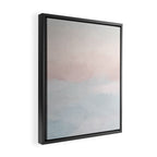 Soothing Seas I - Soft Pink and Blue Sunrise Horizon Ocean for Nursery Abstract Coastal Painting Art Framed Canvas Print Gallery Image 2
