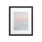 Soothing Seas I - Soft Pink and Blue Sunrise Horizon Ocean for Nursery Abstract Coastal Painting Art Framed Art Print Gallery Image 5
