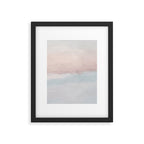Soothing Seas II - Soft Pink Blue Sunrise Horizon Ocean for Nursery II Abstract Coastal Painting Art Framed Art Print Gallery Image 5