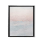 Soothing Seas III - Soft Pink Blue Sunrise Horizon Ocean for Nursery Abstract Coastal Painting Art Framed Canvas Print Gallery Image 6