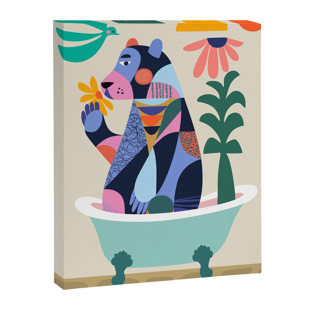 Bear in the bathtub Canvas Print Gallery Image 6
