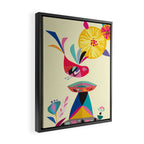 Bird Bath Framed Canvas Print Gallery Image 2