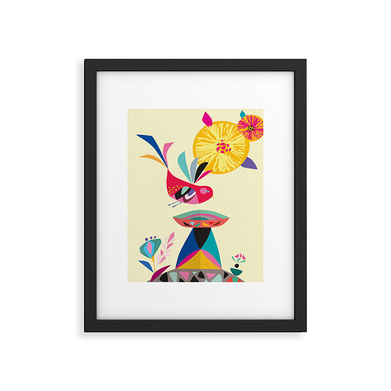 Bird Bath Framed Art Print Gallery Image 5