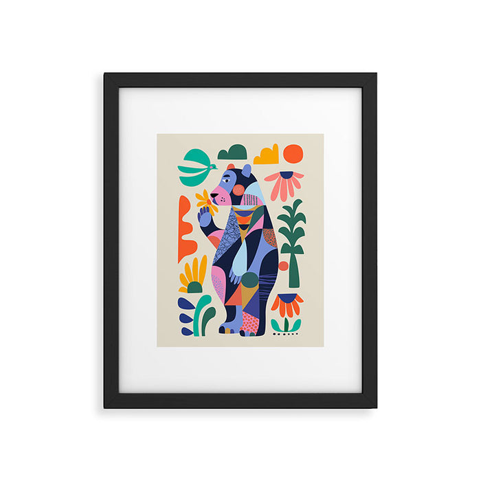 Black Bear Framed Art Print Gallery Image 1