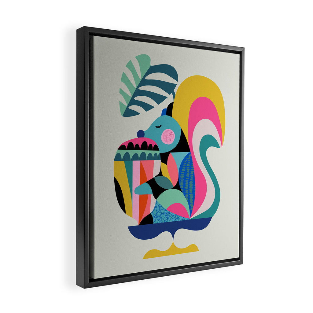 Dream big little squirrel Framed Canvas Print Gallery Image 2