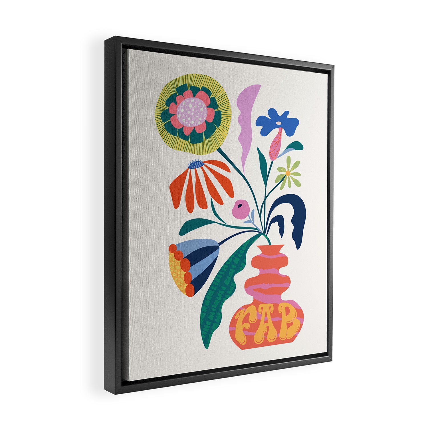 Flower market Framed Canvas Print Gallery Image 2