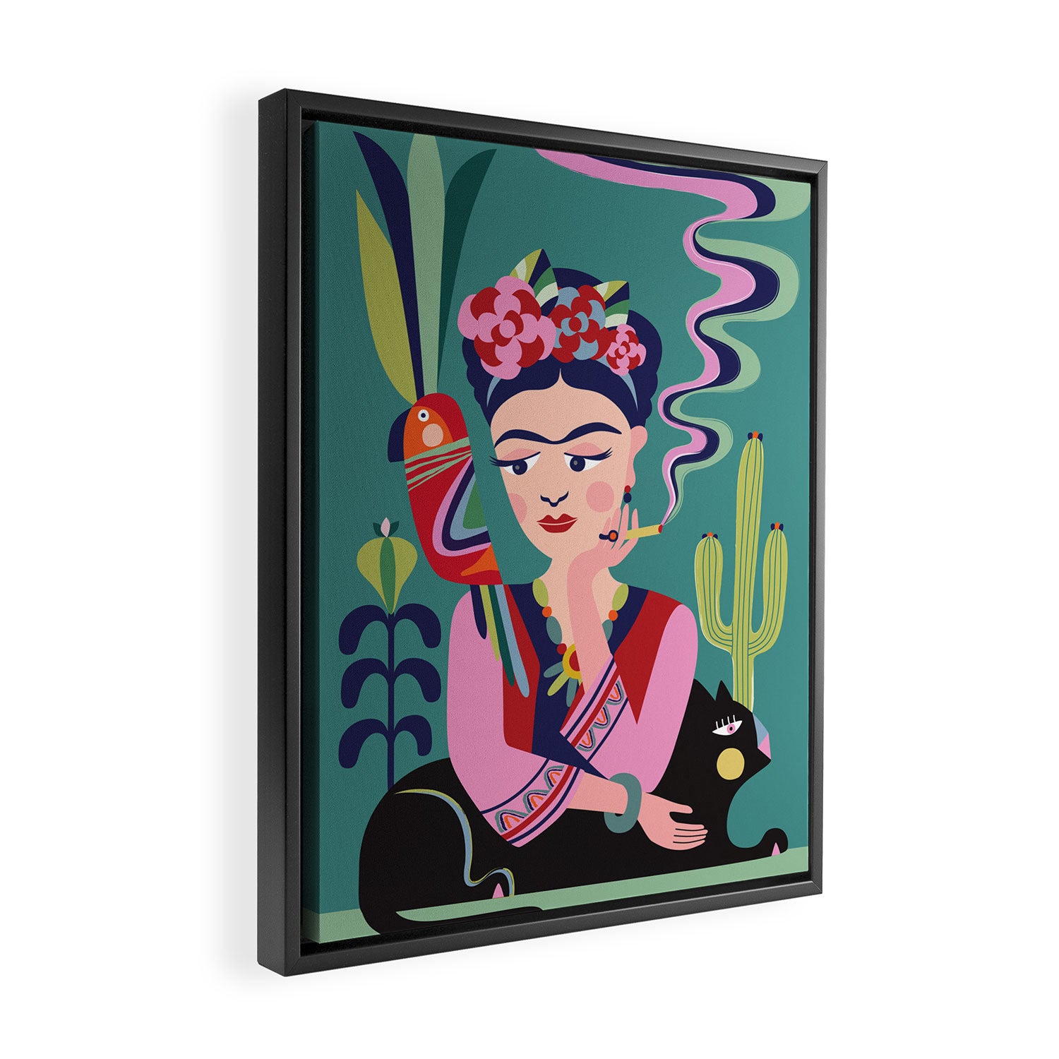 Frida Kahlo  Framed Canvas Print Gallery Image 2