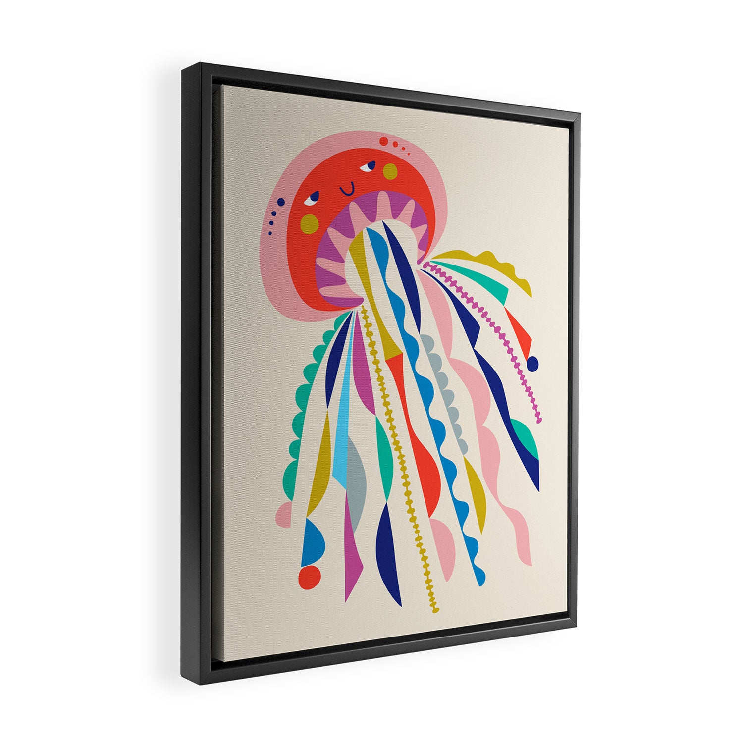 Little Jellyfish Framed Canvas Print Gallery Image 2