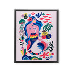Mermaid Framed Canvas Print Gallery Image 6