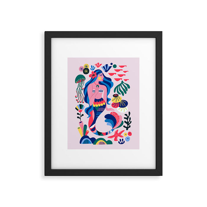 Mermaid Framed Art Print Gallery Image 1